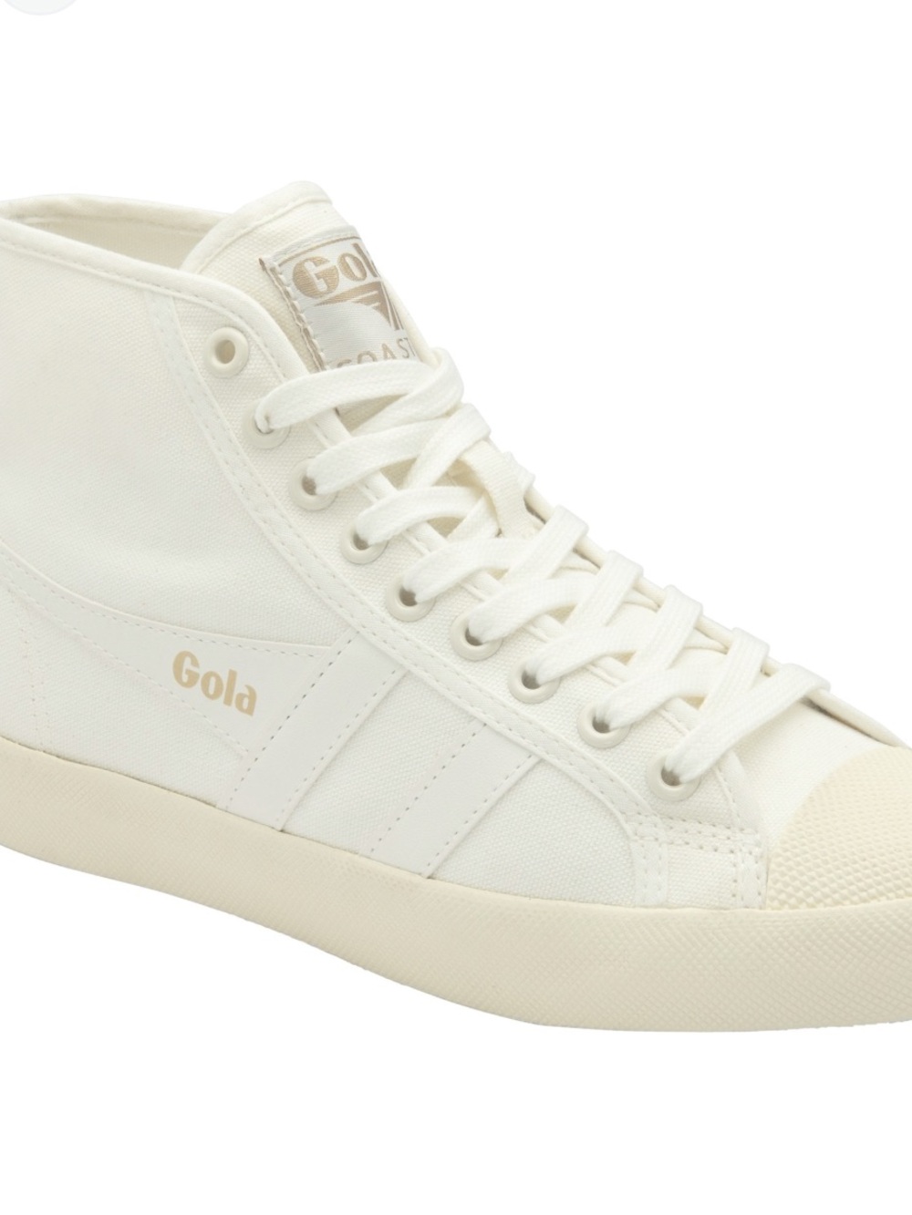 Gola White High-Top Vegan Canvas Sneakers